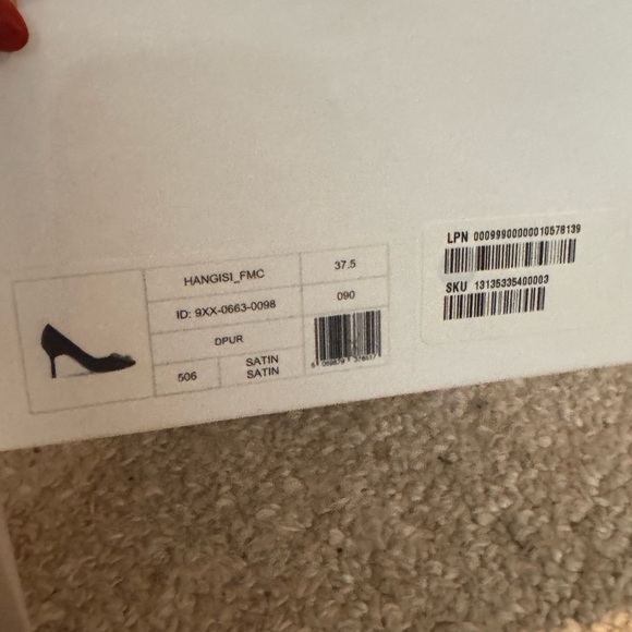 Manolo Blahnik Purple Embellished Heels - Picture 6 of 11